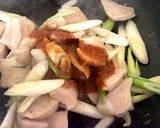 鶏肉とネギの甘味噌炒め丼作り方5写真