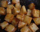 板こんにゃくのウスタートマトケチャ炒め作り方3写真