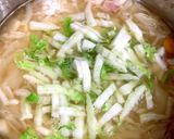 餅とろ 小かぶと白菜スープ作り方4写真