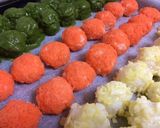 栄養満点!ご飯で作る三色だんご作り方5写真
