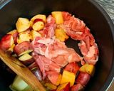 お吸物の素で！豚肉と薩摩芋の簡単煮作り方3写真