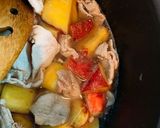 お吸物の素で！豚肉と薩摩芋の簡単煮作り方4写真