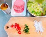 ビアソーセージの巻いて食べるサラダ作り方2写真