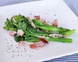 レンジで簡単!菜の花のペペロンチーノ作り方5写真
