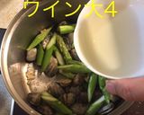 あさりとアスパラの酒蒸し作り方10写真