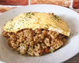 キーマカレーでオムライス作り方5写真