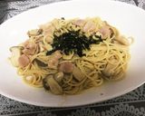 ミニ玉白茸とベーコンの和風パスタ作り方13写真