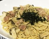 ミニ玉白茸とベーコンの和風パスタ作り方14写真