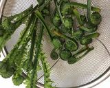 こごみのサッと炒め作り方1写真