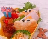 簡単♡キャラ弁♡かにぱんサンドイッチ作り方2写真