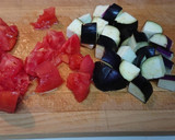 ポークと茄子とトマトの生姜醤油とろみ炒め作り方1写真