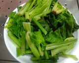 ほうれん草・卵・ハムの炒めもの♪作り方1写真
