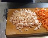 豆腐とレンコンのドライカレーそばの実入り作り方3写真