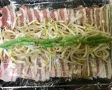 俺流！豚バラ薄切りのロールレンジ蒸し作り方4写真