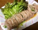 俺流！豚バラ薄切りのロールレンジ蒸し作り方8写真