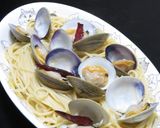 ホンビノスガイの時短簡単アヒージョパスタ作り方9写真