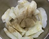 白身魚と豆腐とにんにくの芽の沙茶醤炒め作り方4写真