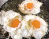 半熟フライドエッグのメキシコ風朝食作り方2写真