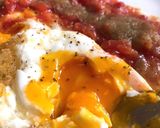 半熟フライドエッグのメキシコ風朝食作り方4写真