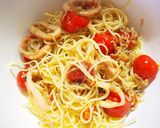 イカとトマトの冷製ガーリックパスタ作り方7写真