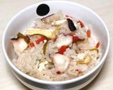タコの玄米炊き込みご飯作り方4写真