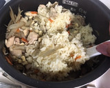 鶏ごぼうの炊き込みご飯【あごだし】作り方16写真