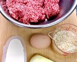 我が家の基本のハンバーグ☆乳製品不使用作り方1写真