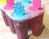 ◎簡単♡フレッシュいちご&ぶどうアイス◎作り方5写真