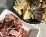 筍と鶏もも肉の炒め物作り方1写真