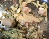 サラダチキン缶とシメジのパスタ作り方6写真