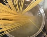サラダチキン缶とシメジのパスタ作り方7写真
