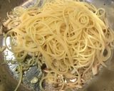 サラダチキン缶とシメジのパスタ作り方10写真