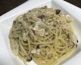 サラダチキン缶とシメジのパスタ作り方11写真