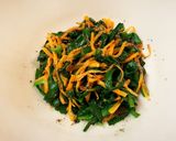 ニラと人参の胡麻味噌和え作り方4写真