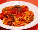 【やみつき】厚切りベーコンのアラビアータ作り方5写真