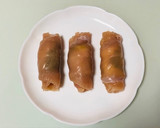 鶏ササミの大葉とチーズとゆず胡椒巻き作り方4写真