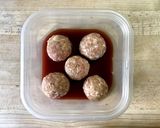 【お弁当】レンジで簡単!ミートボール作り方1写真