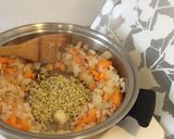 豆腐とレンコンのドライカレーそばの実入り作り方5写真