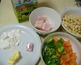 大豆入り簡単クリームスープ作り方1写真