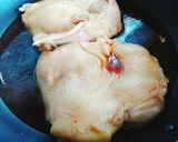 お酢でさっぱり。鶏ももの照り煮。作り方3写真