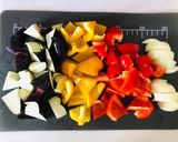 大葉が決め手！ナスとパプリカの辛味噌炒め作り方1写真