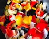 大葉が決め手！ナスとパプリカの辛味噌炒め作り方3写真