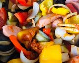 大葉が決め手！ナスとパプリカの辛味噌炒め作り方4写真