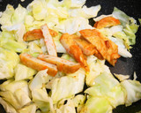キャベツと野菜揚げの甜面醤炒め作り方6写真