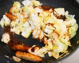 キャベツと野菜揚げの甜面醤炒め作り方7写真