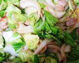 うま塩カルビうどん☆リケンのノンオイル☆作り方3写真