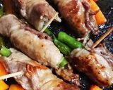 人参とサヤインゲンの肉巻き作り方7写真