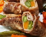 人参とサヤインゲンの肉巻き作り方8写真