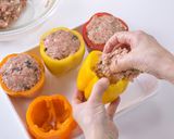 【パプリカ】とひき肉の絶品ライスグラタン作り方5写真