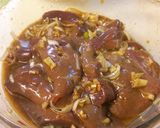 キャベレバーにんにくしょうゆ麹。作り方2写真
